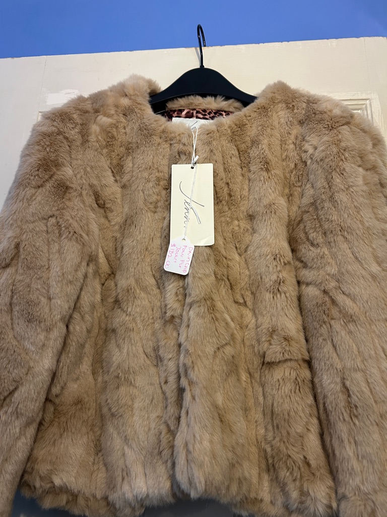 Faux Fur Collarless Jacket By Jenn Style Is Devin